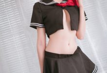 瓜希酱 NO.012 黑贞德 校服 [13P-59MB]-美图岛