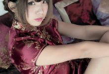 中華娘娘之红色旗袍与美腿高跟[28P/42M]-美图岛