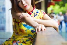 GIRLISS丽丝映像 - 梁冰 黄色的旗袍丝 [77P-1.68GB]-美图岛