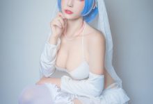 黑米粥 NO.011 – 蕾姆婚纱 [9P-86M]-美图岛