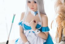 焖焖碳 NO.005 – 小天鹅女仆 [30P-125M]-美图岛