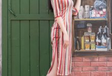 SIW斯文传媒 042 复古时尚彩条韵味绸缎旗袍 - 小谈 [61P-151M]-美图岛