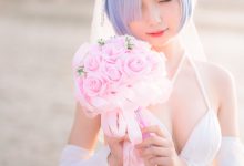 [橙喵_要早起早睡] 蕾姆花嫁 [18P]-美图岛