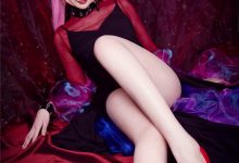 长腿性感美女cosplay黑暗小姐妩媚大胆写真图片-美图岛