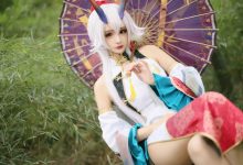 巴御前美女cos大胆户外旗袍美女写真-美图岛