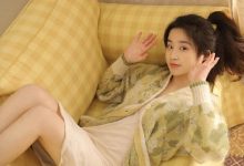 气质清纯美女吊带马尾辫写真图片-美图岛