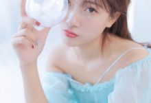 轻纱薄缕美女白嫩清新美女写真-美图岛