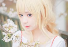 花柒hana NO.020 — 宫园熏粉裙 [9P-87M]-美图岛