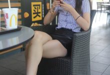 精选街拍作品 NO.0038 超短皮裙气质美丽美足高跟美女原图[262P／236MB]-美图岛