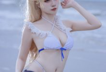 二佐Nisa - NO.138 碧蓝苏塞克斯泳装 [20P-99MB]-美图岛