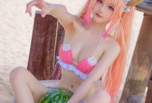 阿包也是兔娘 - 10月舰长图 龙女仆泳装 [23P-507MB]-美图岛