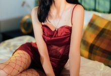 [许岚] 网袜红裙 [40P-961M]-美图岛