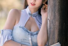 kyokyo沉迷汉堡王 - 蓝色旗袍 [24P-102MB]-美图岛