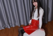 [IESS异思趣向] 2022.12.25 丝享家 1309 团团《红色姓感漆皮》[89P-96.2M]-美图岛