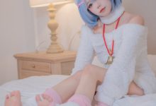 黏黏团子兔 T3特典 蕾姆咩咩 [53P-570M]-美图岛