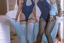 云溪溪 NO.053 — 奶桃 双人竟泳 [153P-81MB]-美图岛