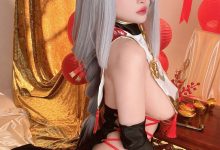 rioko凉凉子(肉扣热热子)视图 – 申鹤旗袍(40P+6V-1.48GB)-美图岛