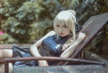 腐团儿 NO.002 黑saber泳装_第二弹阿尔托莉雅alter [12P-115MB]-美图岛