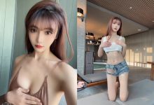 陆萱萱性感牛仔短裤拍摄花絮 [90P+3V-2.4G]-美图岛