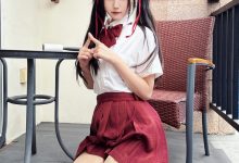 不呆猫 - 温泉双马尾JK [22P1V-713MB]-美图岛