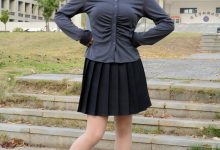 月下摄影 NO.006 茜茜~灰色小JK 这身灰色小JK被我穿出了正装的感觉！[100P+1V／3.09GB]-美图岛