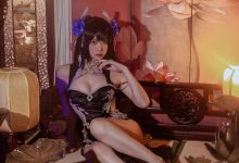 二佐Nisa –  碧蓝航线-比叡鲟旗袍 [24P-389.1M]-美图岛