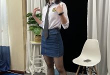 三禾摄影 No.048 牛仔裙 黑丝 高跟 [232P1V-2.74GB]-美图岛