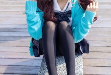 丝恋摄影 NO.020 小梦-学院风 jk连衣裙 黑色丝袜 黑色小皮鞋[228P+1V／4.38GB]-美图岛